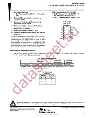 SN74AHC02MPWREP datasheet  